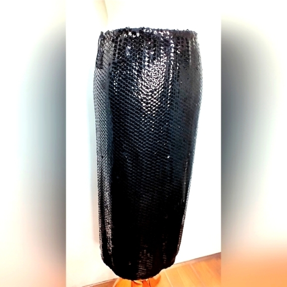 VINTAGE CRISCIONE SEQUINED PENCIL SKIRT - Picture 1 of 6
